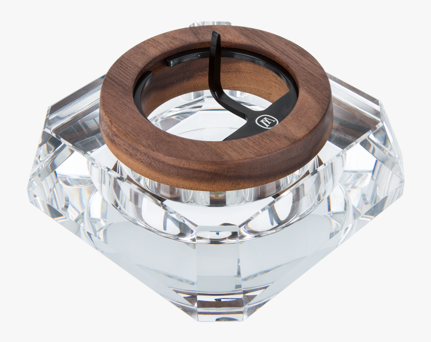 Crystal & Walnut Ashtray - Marley Natural Crystal Ashtray, HD Png Download, Free Download