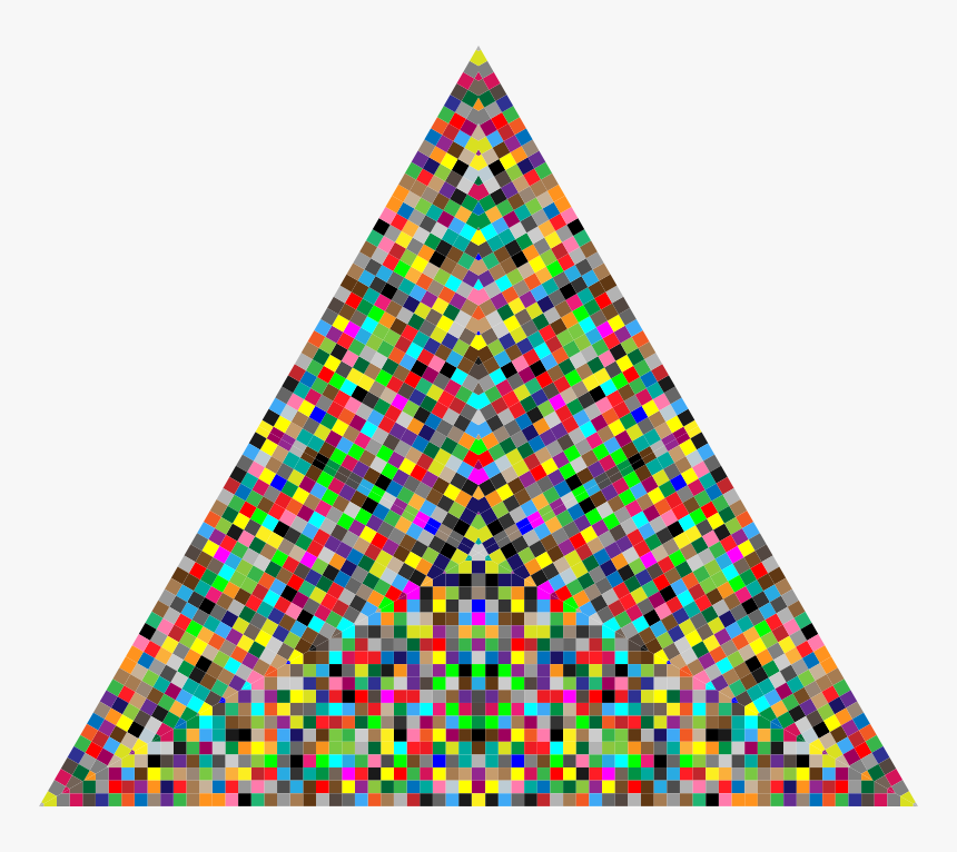 Confetti Triangle - Colorful Triangle Clip Art, HD Png Download, Free Download
