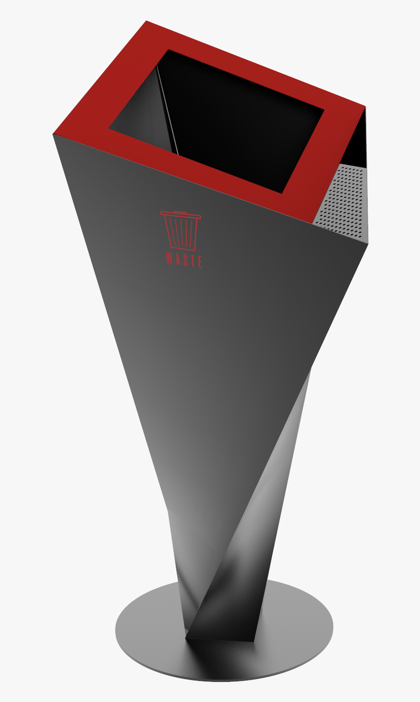 Hondo Pc Contemporary Outdoor Metal Trash Bin With - Podium, HD Png Download, Free Download