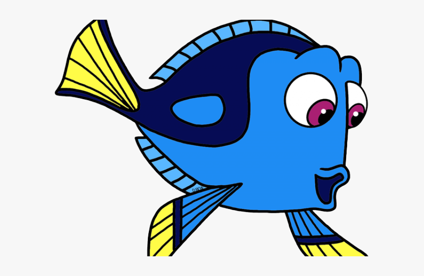 Stingray Clipart Finding Nemo - Dory Cartoon Fish Png, Transparent Png, Free Download