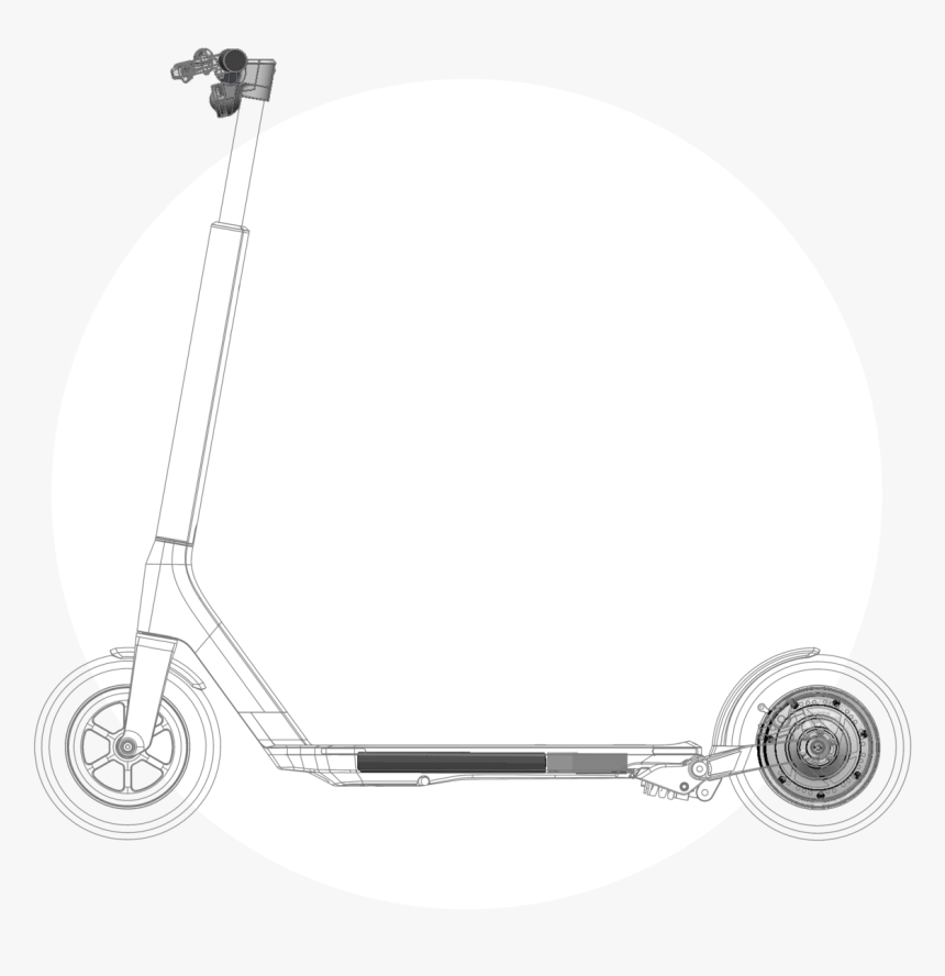 Motorized Scooter, HD Png Download, Free Download