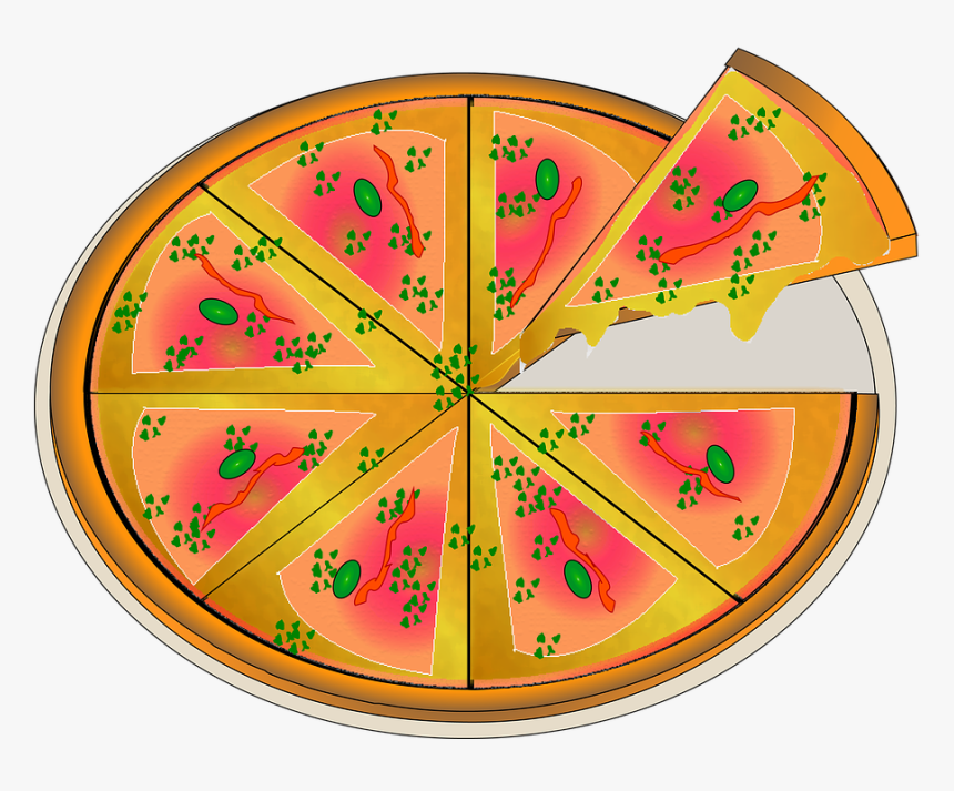 Pizza, Muzarella, Food - Gambar Pizza Kartun, HD Png Download, Free Download