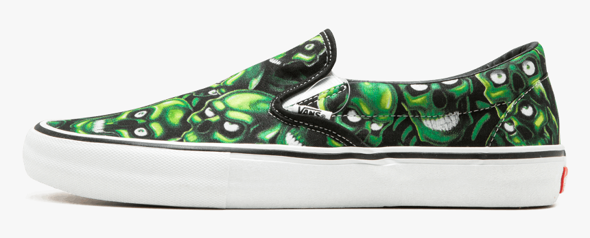 Supreme Vans Slip On "skull Pile" - Vans, HD Png Download, Free Download