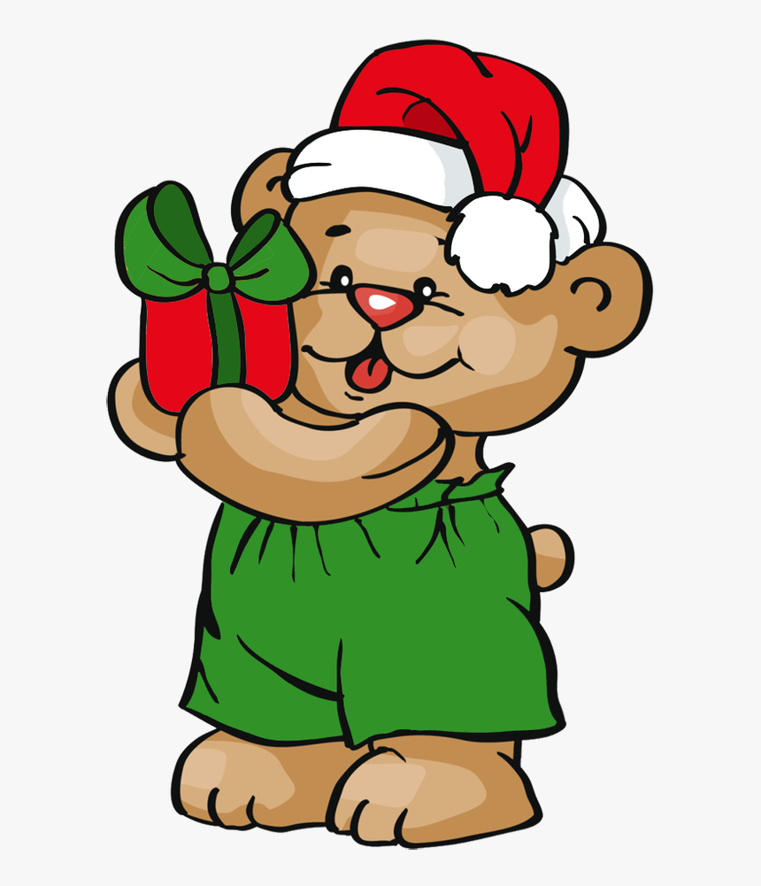 Christmas Teddy Bears Clip Art - Christmas Teddy Bear Clipart, HD Png Download, Free Download