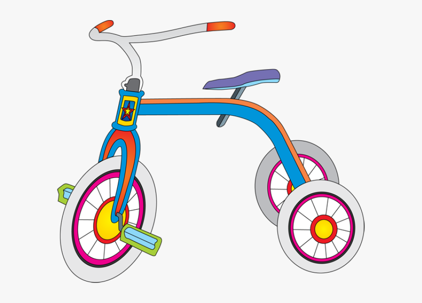 Tricycle Clipart Design - Tricycles And Cars Clipart, HD Png Download, Free Download