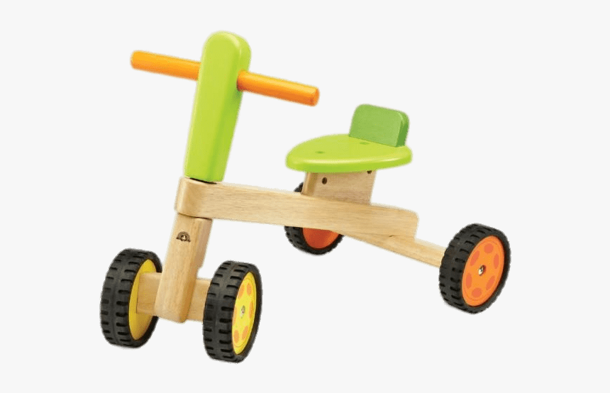 Coloured Wooden Tricycle - Triciclo Plantoys, HD Png Download, Free Download