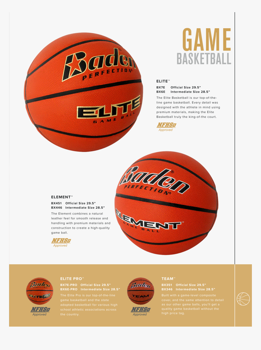 Baden Basketball - Baden Elite Pro, HD Png Download, Free Download