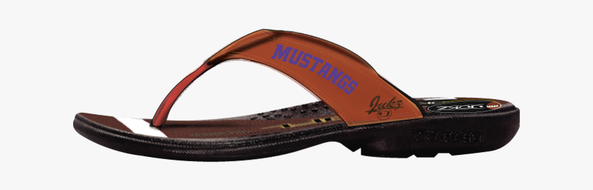 Cac Mustangs Football Flip Flops - Flip-flops, HD Png Download, Free Download