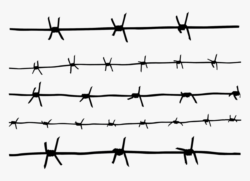 Easy To Draw Barbed Wire, HD Png Download, Free Download