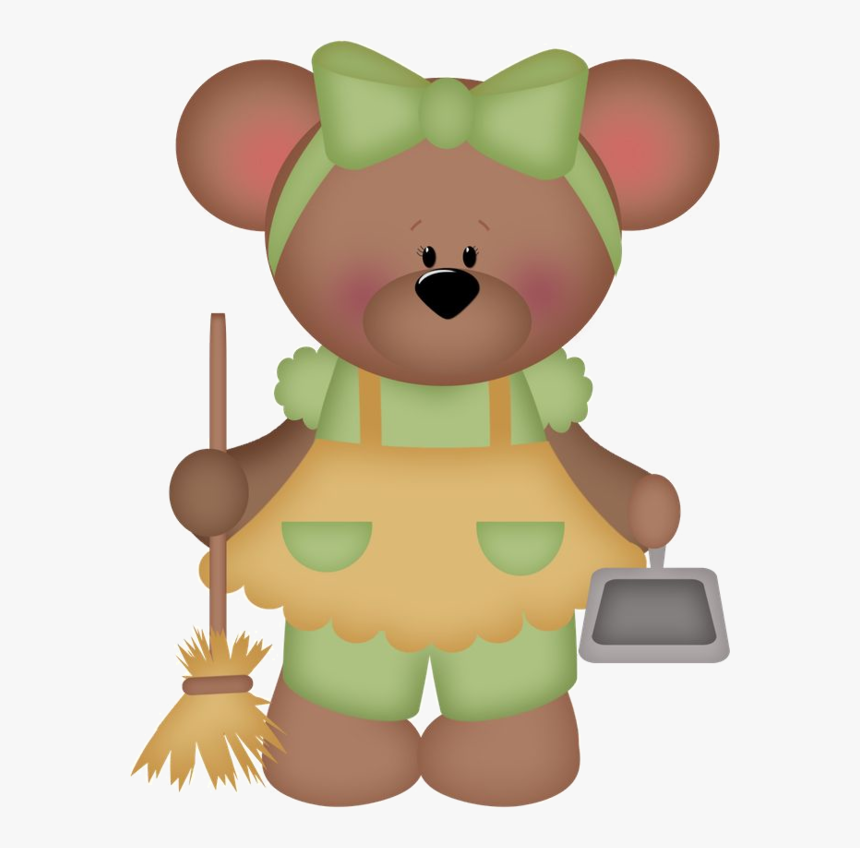 Teddy Bear Baby Cleaning Clipart, HD Png Download, Free Download