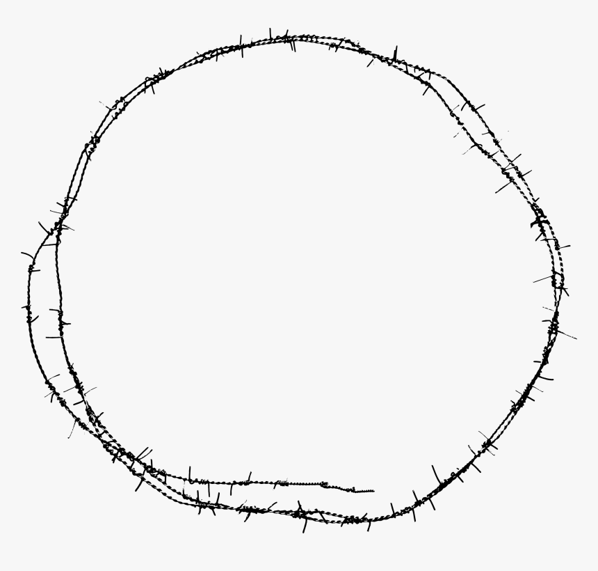 Circle Barbed Wire Png, Transparent Png, Free Download