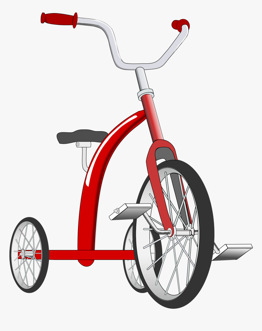 Transparent Clipart Bicycle - Tricycle Clipart No Background, HD Png Download, Free Download