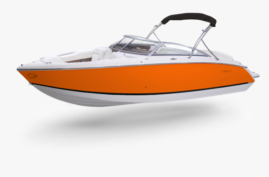 Speed Boat Orange Color - Orange Cobalt Boat, HD Png Download, Free Download