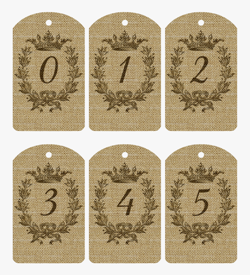 Printable Burlap Numbers, HD Png Download, Free Download