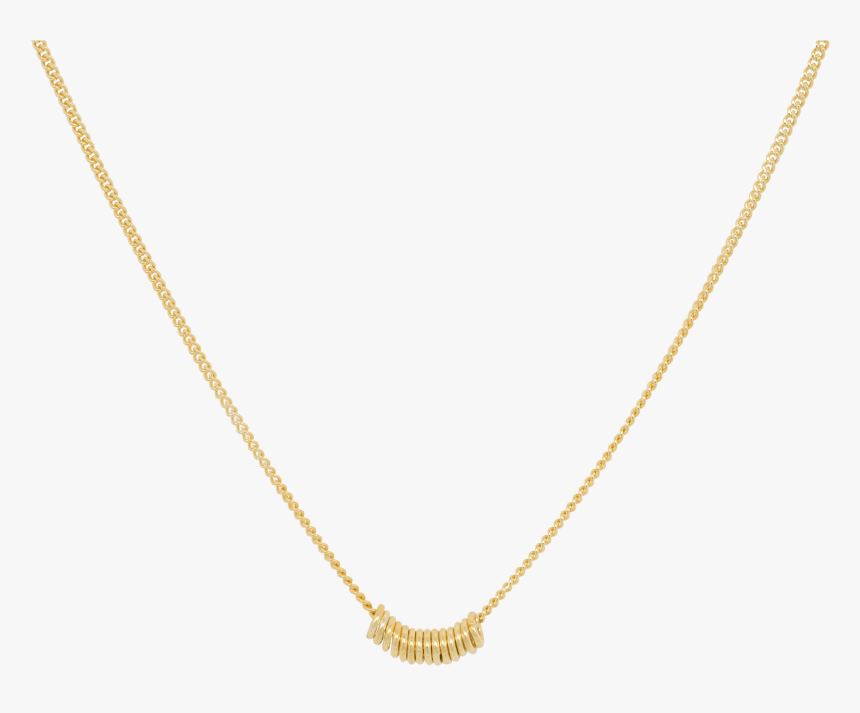 Multi Ring Necklace Goldplated V=1479144798 - Necklace, HD Png Download ...