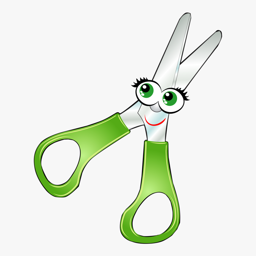 Crayon Clipart Scissors - Cute Scissors Clipart, HD Png Download, Free Download