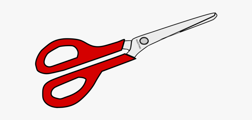 Angle,logo,line - Red Scissors Drawing, HD Png Download, Free Download