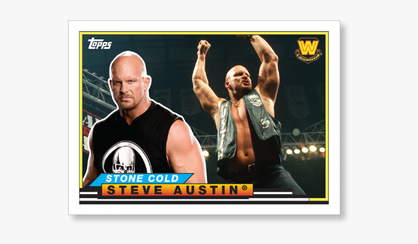 2018 Topps Wwe Heritage Stone Cold Steve Austin Big - Magento, HD Png Download, Free Download