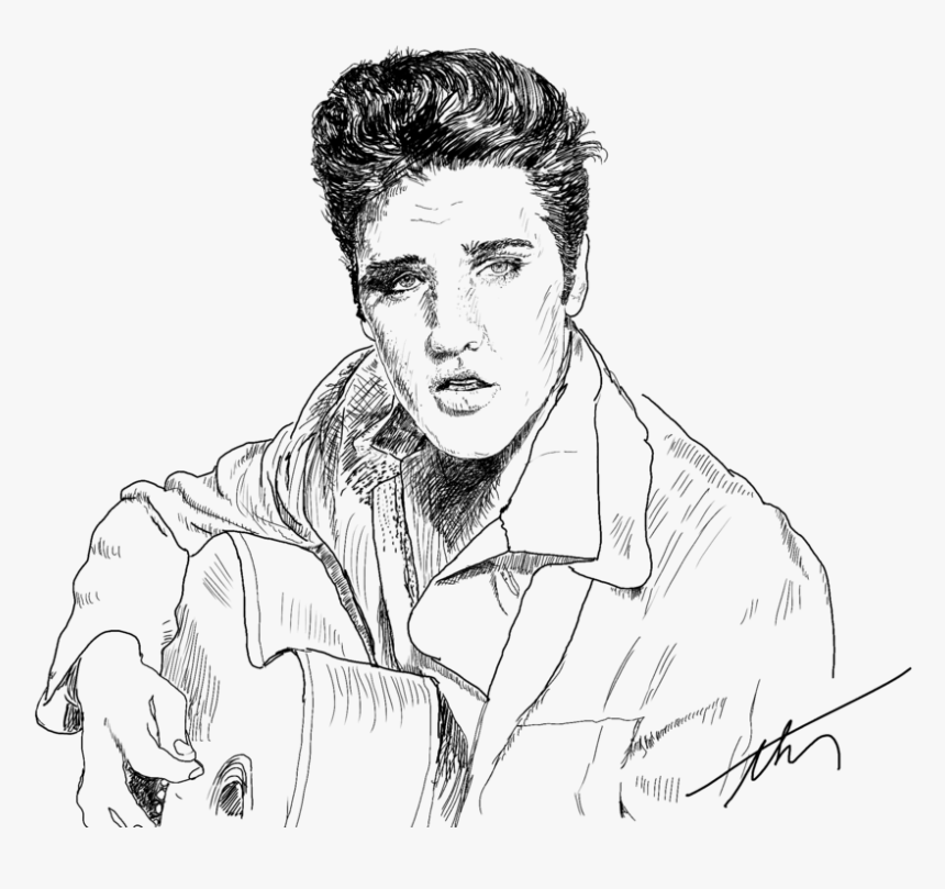 Elvis - Sketch, HD Png Download, Free Download