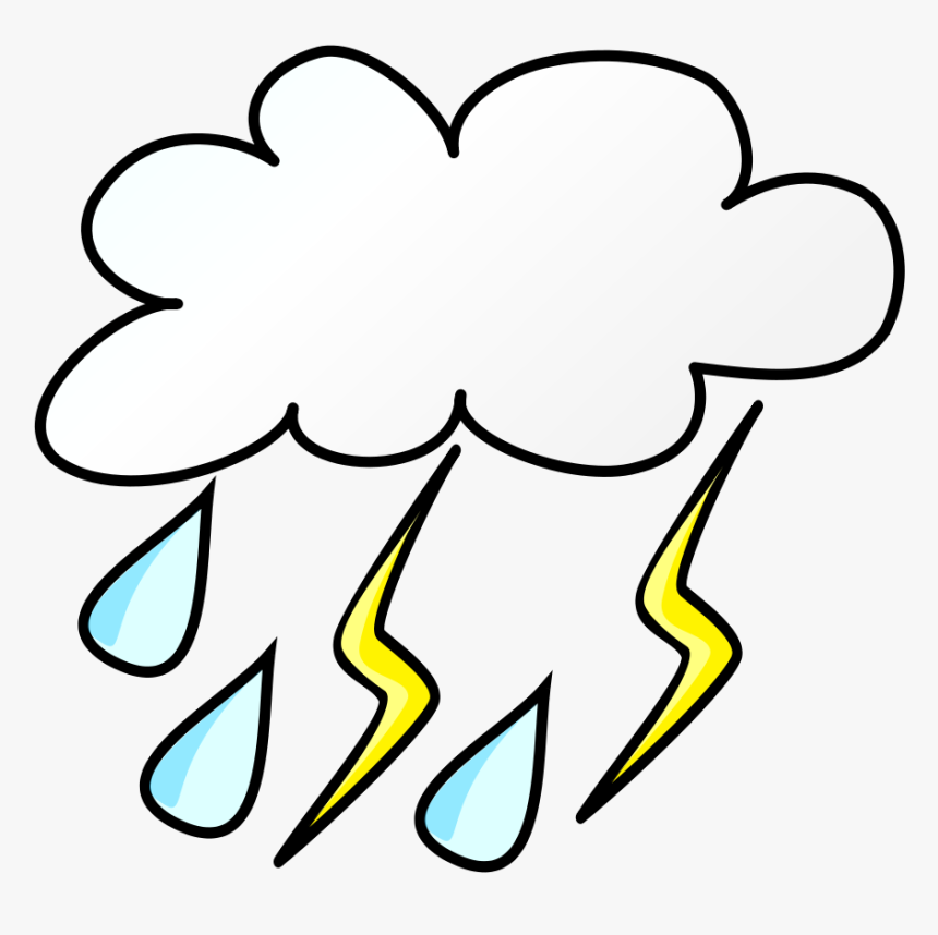 Storm Symbol - Transparent Background Rain Clipart, HD Png Download, Free Download
