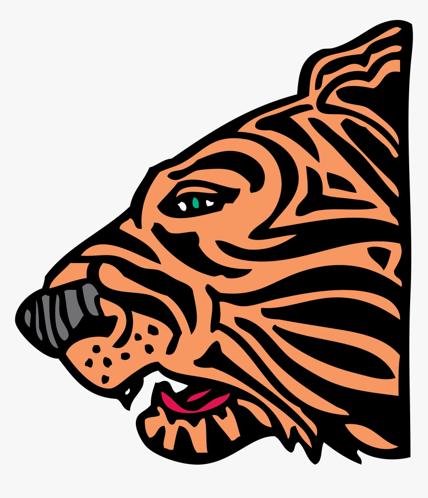 Tiger Head Svg Clip Arts - Tiger Clip Art, HD Png Download, Free Download