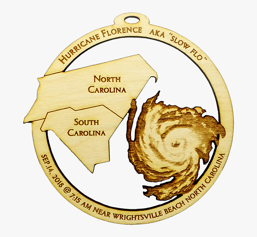 Hurricane Florence Ornament - Gold Medal, HD Png Download, Free Download