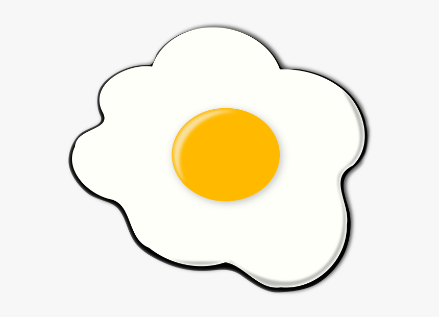 Fried Egg Clipart Clipart Kid - Sunny Side Up Egg Clipart, HD Png Download, Free Download