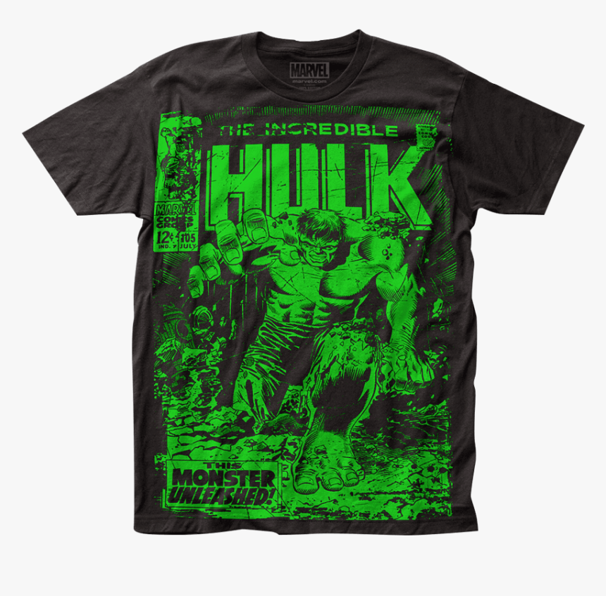 Incredible Hulk Monster Unleashed T-shirt - Vintage Joy Division Unknown Pleasures Shirt, HD Png Download, Free Download
