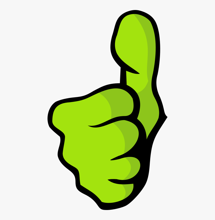 Thumb Signal Finger Hand Gesture - Hulk Giving Thumbs Up, HD Png Download, Free Download