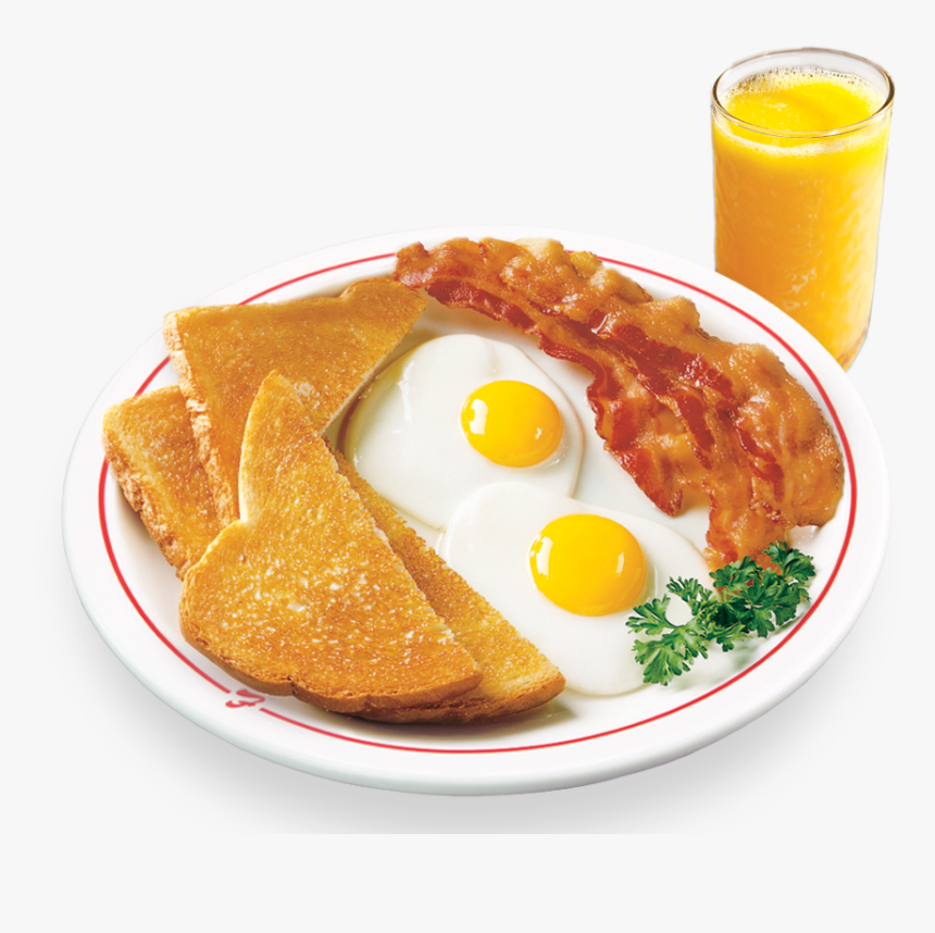 Two Eggs* Any Style, Juice, Toast And Jelly With Bacon, - Toast Orange Juice Bacon And Eggs Breakfast, HD Png Download, Free Download