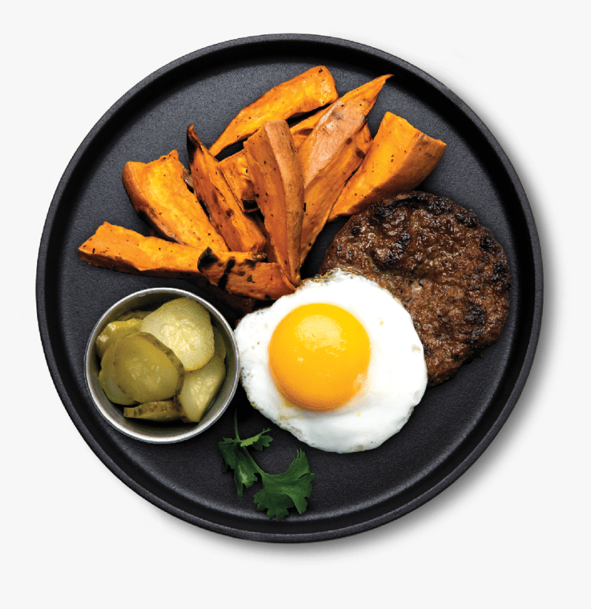 Over Easy Burger With Sweet Potato - Buger Over Easy Snap Kitchen, HD Png Download, Free Download