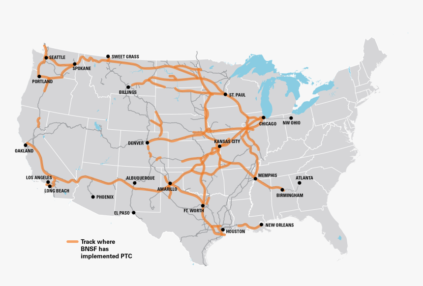 Amtrak Map For 2019 2020, HD Png Download, Free Download