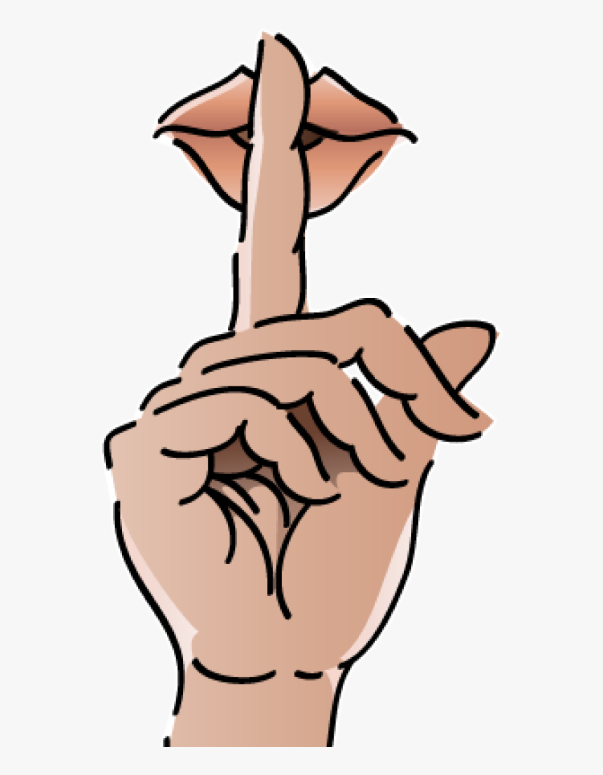 Clip Art Shhh Finger - Shh Png, Transparent Png, Free Download