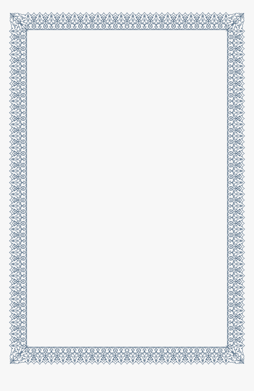 Calligraphy Border Designs Png - Pattern, Transparent Png, Free Download