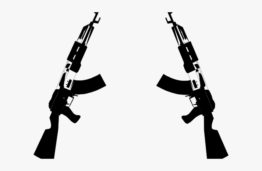 Machine Gun Clipart Cool Gun - Crossed Guns Transparent Background, HD Png Download, Free Download