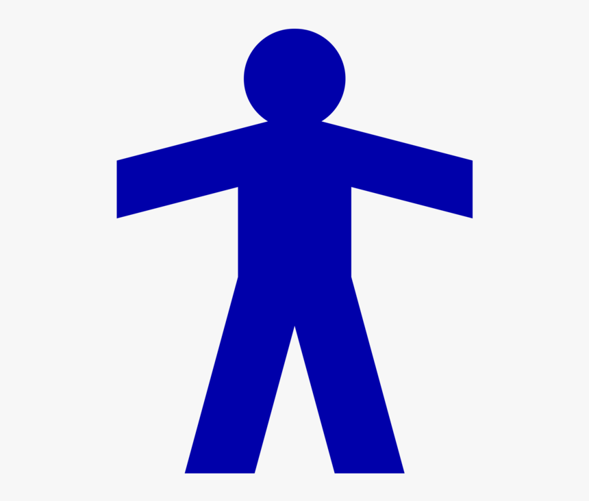 Blue,human Behavior,electric Blue - Paper Person Png, Transparent Png, Free Download