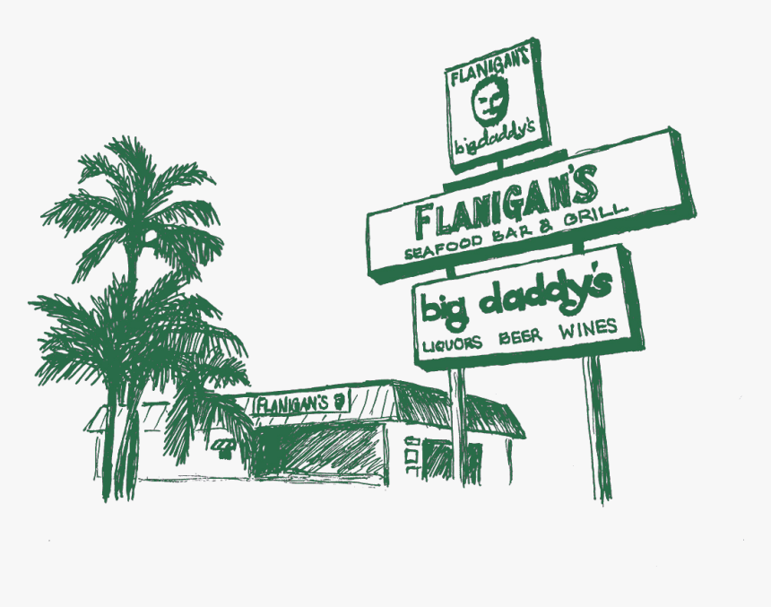 Flanigan"s North Lauderdale - Sign, HD Png Download, Free Download