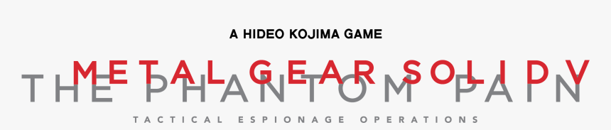 The Video Game Almanac - Metal Gear Solid V Logo, HD Png Download, Free Download