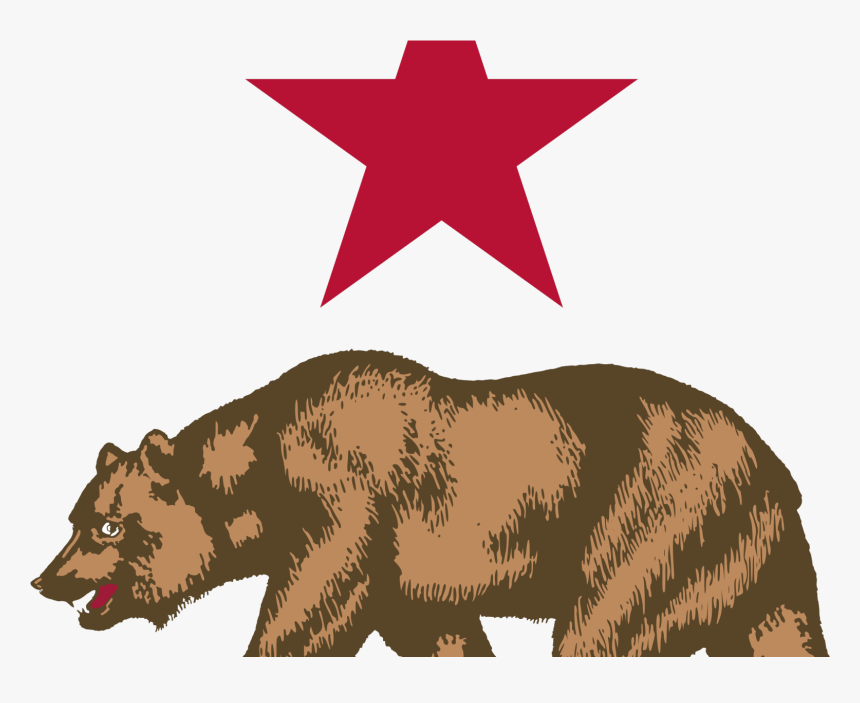 Hd California Grizzly Drawing - California Grizzly Bear Png, Transparent Png, Free Download