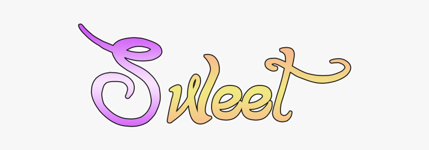 Download Sweet Png Free Download - Calligraphy, Transparent Png, Free Download