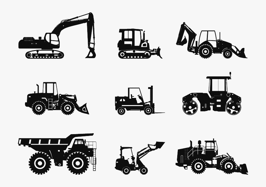 Dump Truck Heavy Machinery Haul Truck - Backhoe Loader, HD Png Download, Free Download