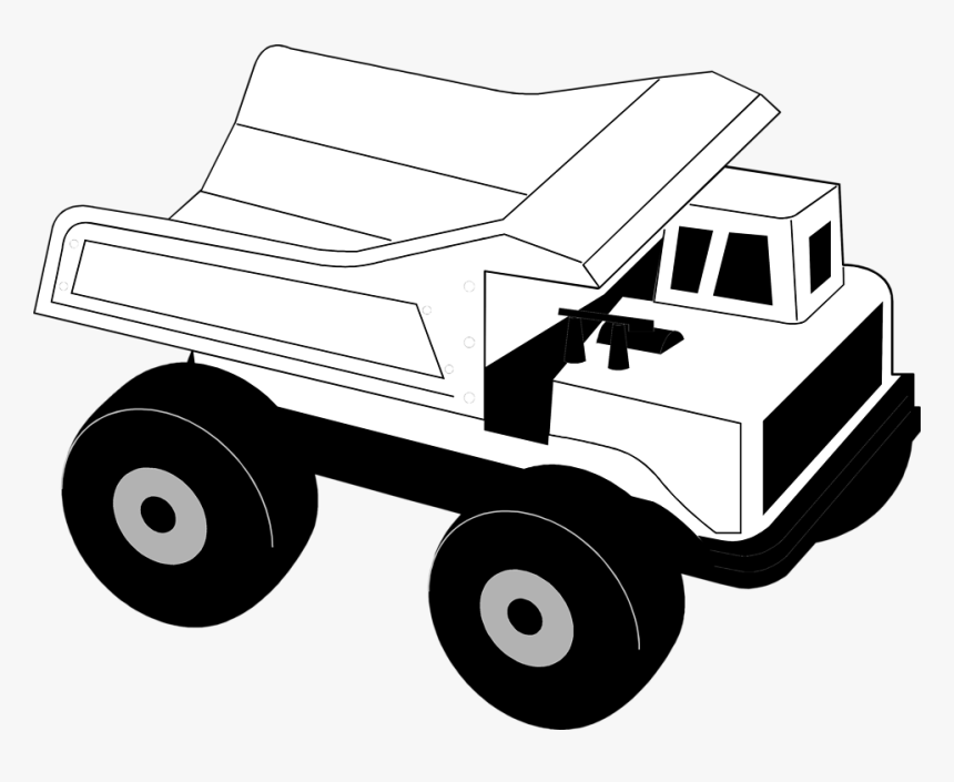 Free Images Of Download - Construction Trucks Clip Art Black And White, HD Png Download, Free Download