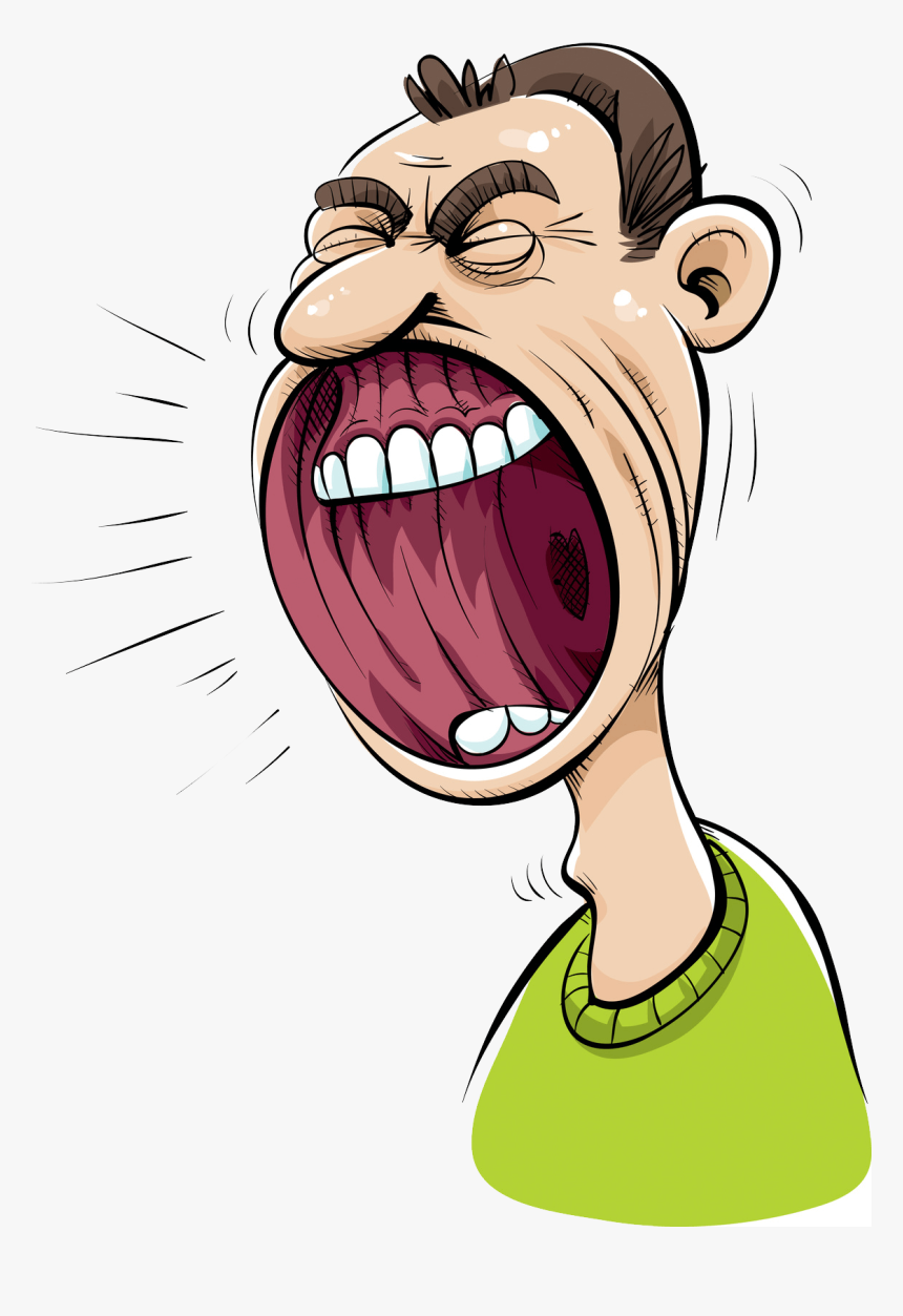 Transparent Cartoon Tongue Png - Shouting Cartoon, Png Download, Free Download