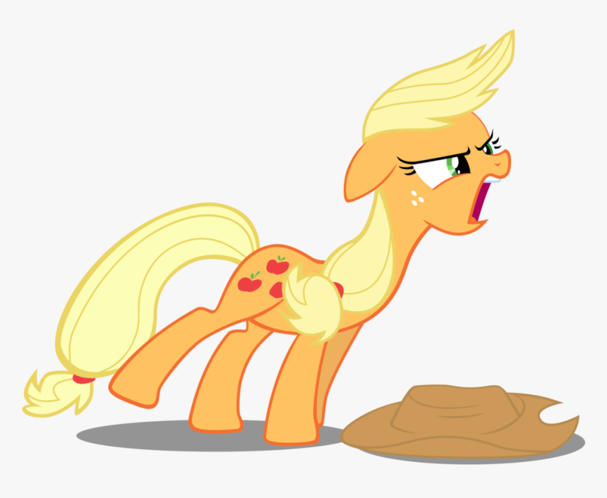 Applejack Screaming And Yelling By Caliazian-d5lvcb4 - My Little Pony Applejack Mad, HD Png Download, Free Download