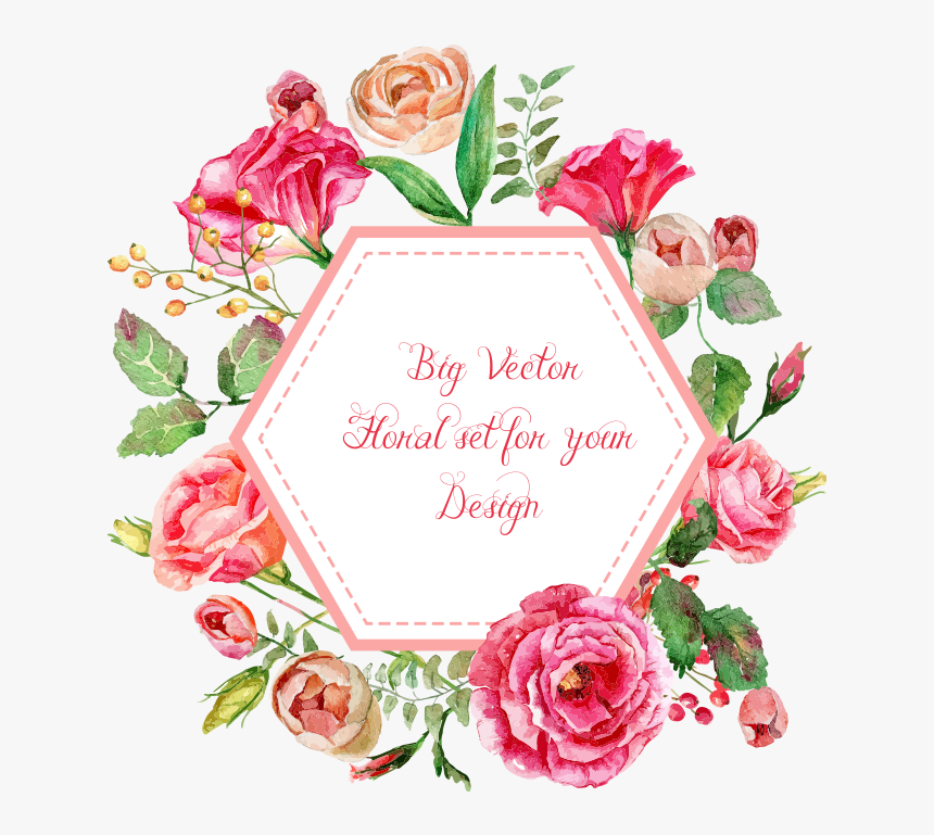 Vertical Vector Rose - Circulo De Flores Png, Transparent Png, Free Download