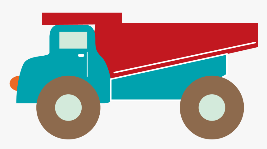 Vector Cartoon Dump Truck Flat Truck Png Download - Imagenes Animadas De Una Volqueta, Transparent Png, Free Download