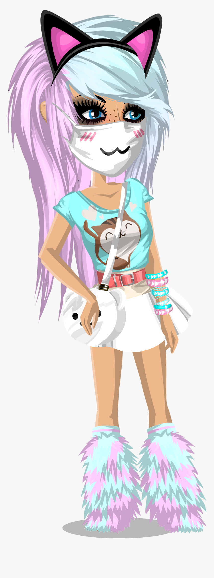 Moviestarplanet Wikia - Msp Cotton Candy Hair, HD Png Download, Free Download