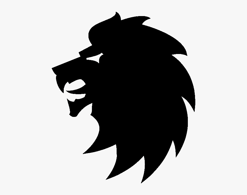 Rampant Lion Silhouette Head, HD Png Download, Free Download