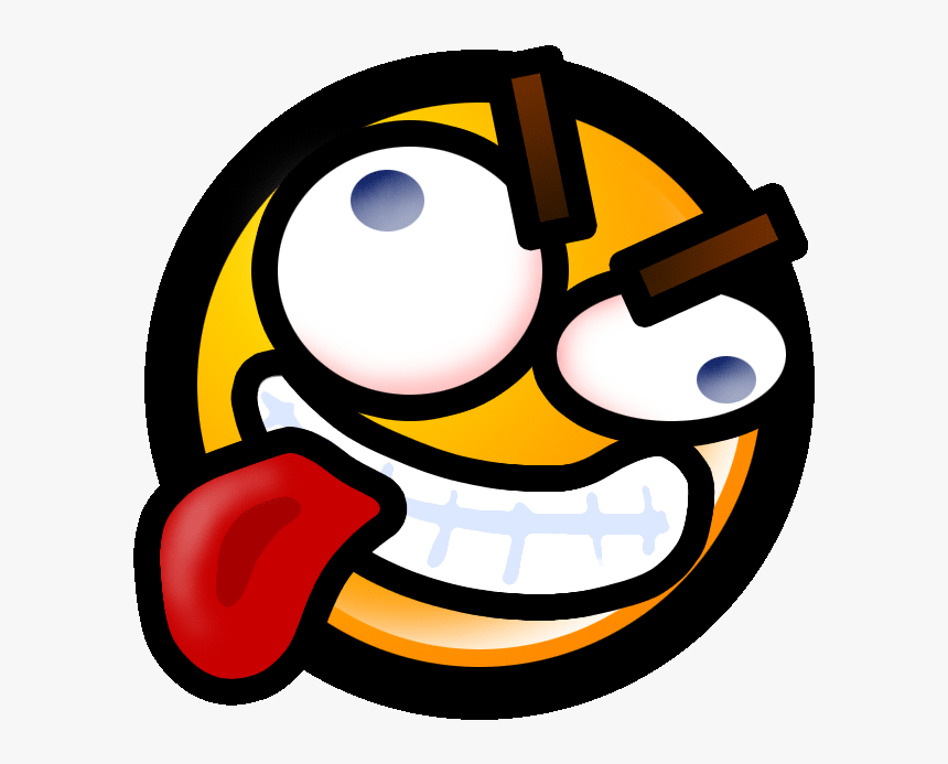 Transparent Crazy Face Png - Crazy Smiley, Png Download, Free Download