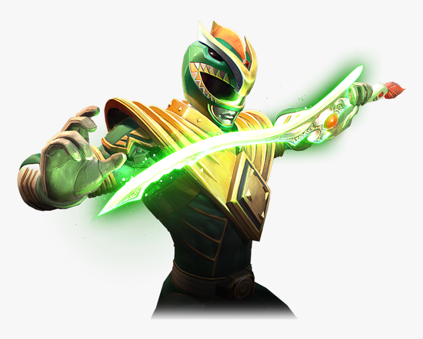 Mighty Morphin Green Power Ranger Cartoon, HD Png Download, Free Download